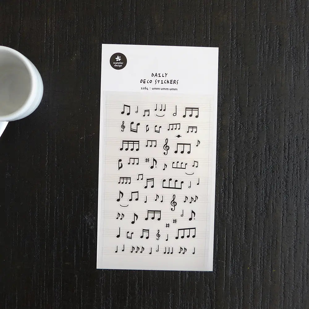 Music Notes Sticker Sheet