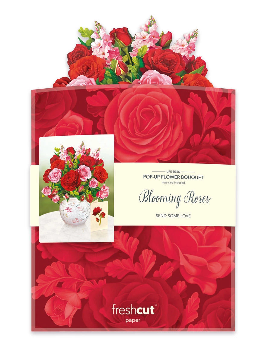 Blooming Roses Large Pop-Up Card