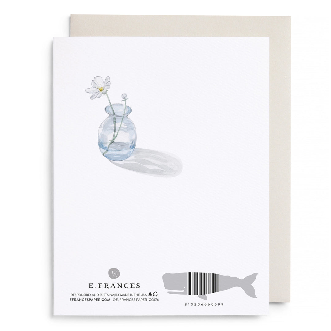 Bud Vase Sending Love | Greeting Card