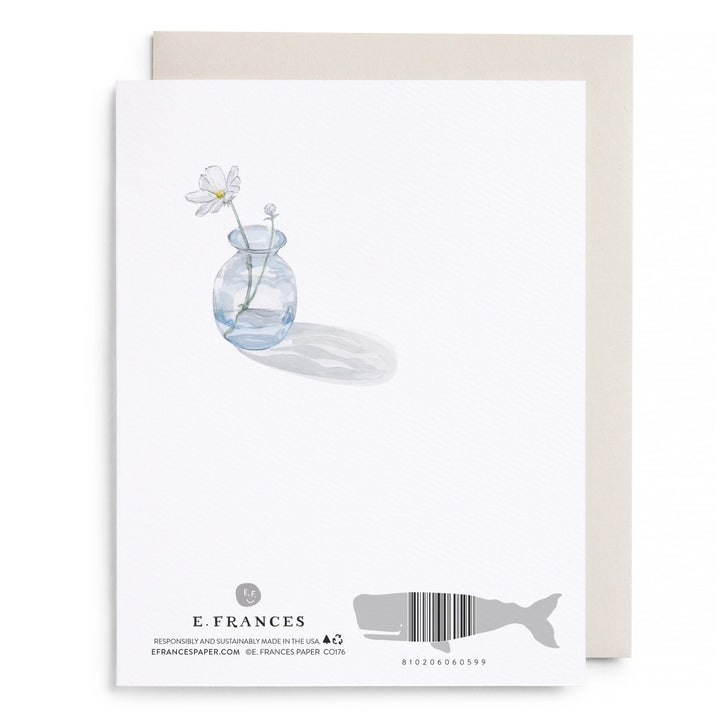 Bud Vase Sending Love | Greeting Card