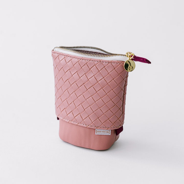Luxe Standing Pencil Pouch | Blush Pink