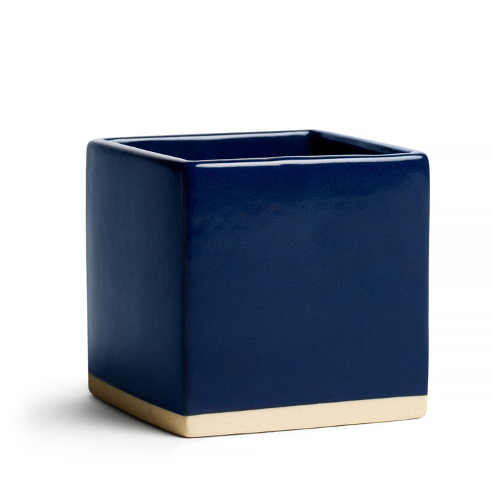 Navy Blue Little Notes Ceramic Holder