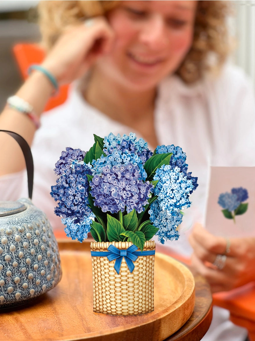 Nantucket Hydrangeas Mini Pop-Up Card