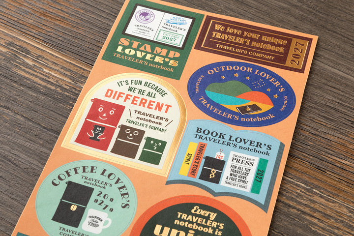 TRAVELER'S notebook Customized Sticker Set | 2027 Edition