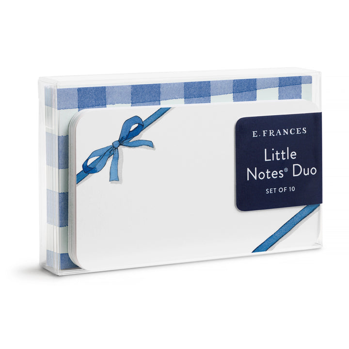 Blue Bow Little Notes Duo Set with Envelopes