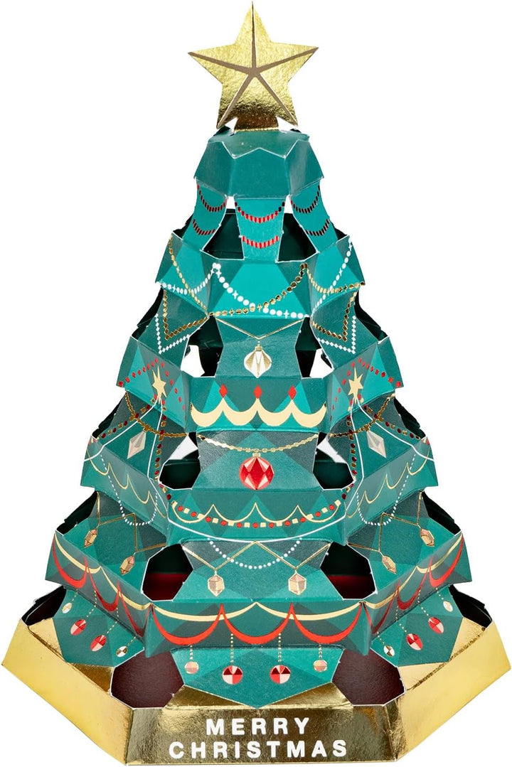 Glowing Christmas Tree | Holiday Pop-Up Card