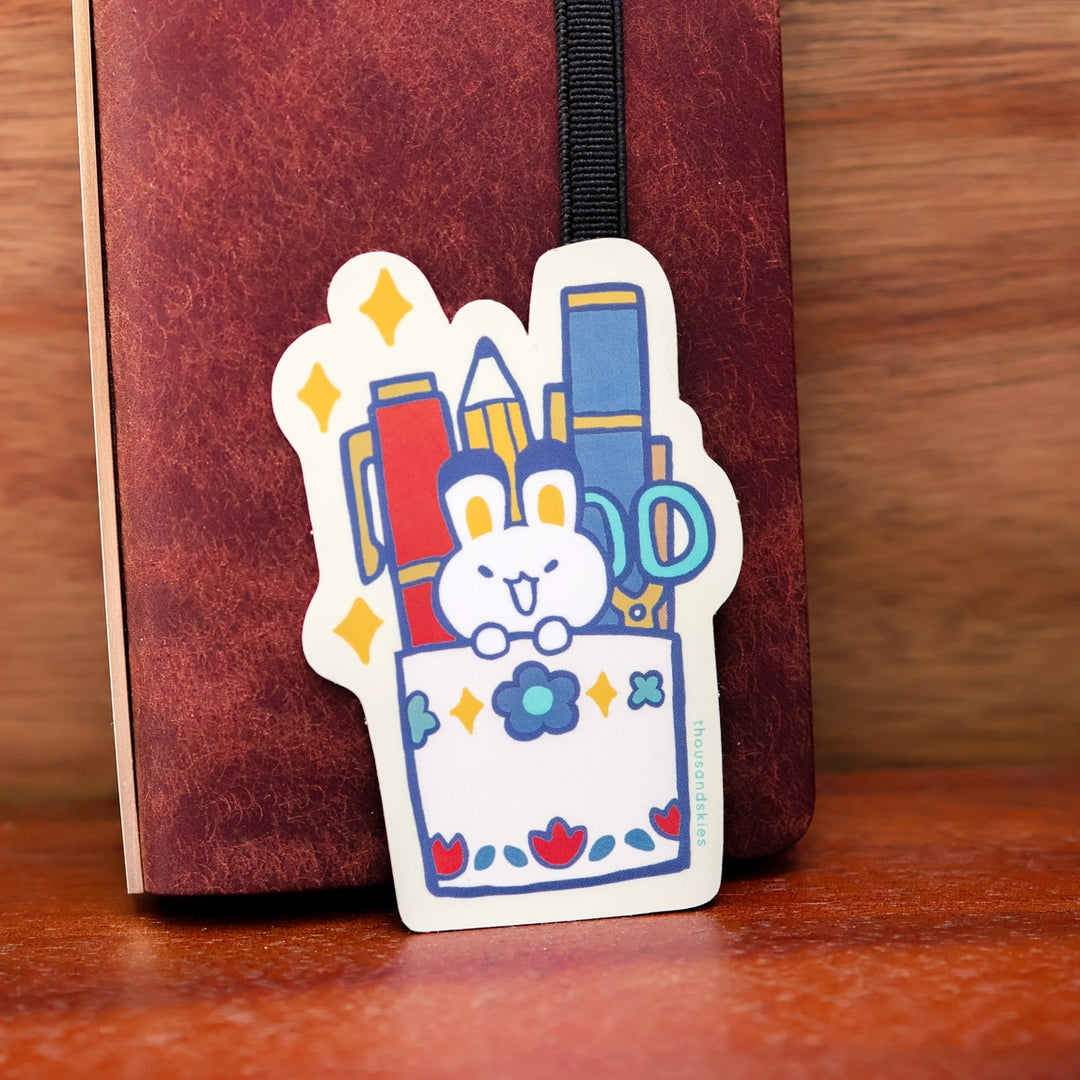 Pen Holder | Holographic Vinyl Sticker