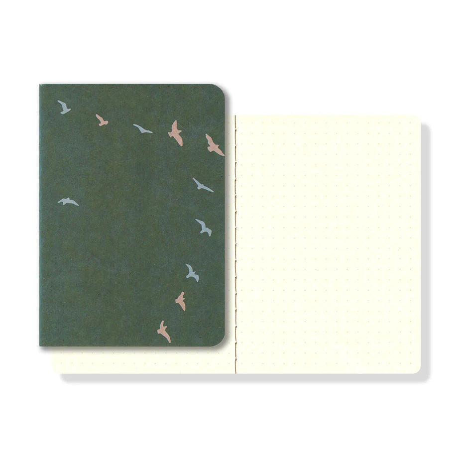 Ro-Biki Museum Notebook | Dot Grid | Birds