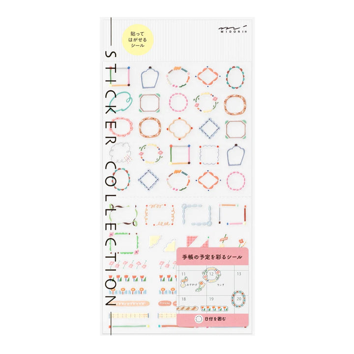 Midori Decorative Date Circle Sticker Collection