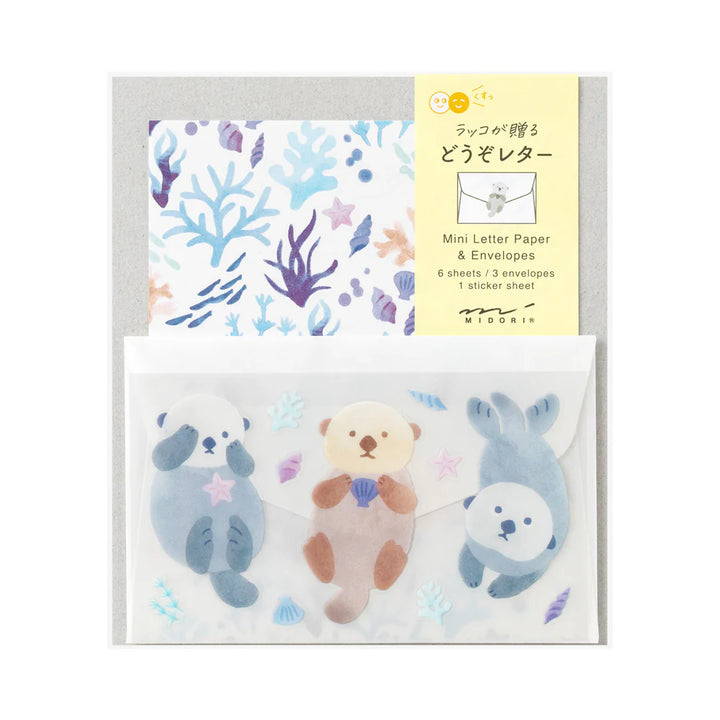 For You Sea Otter Mini Letter Set with Sticker Seals