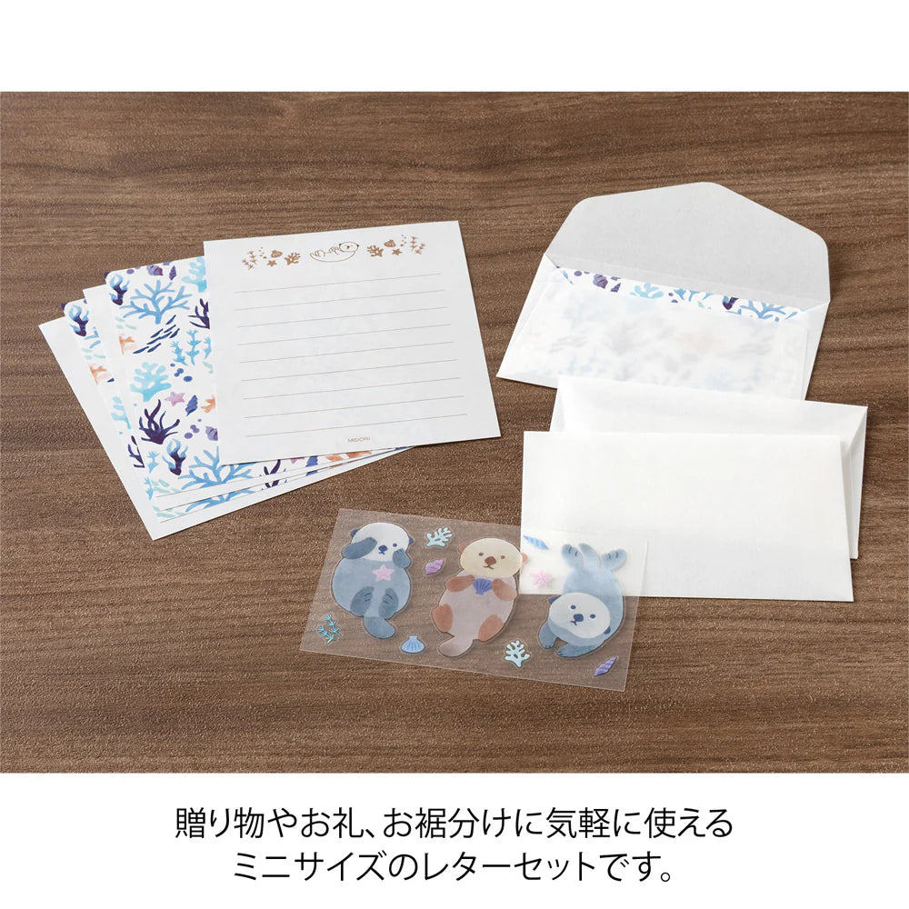 For You Sea Otter Mini Letter Set with Sticker Seals