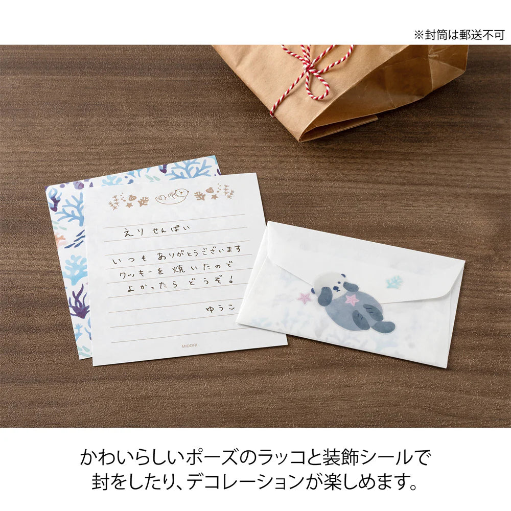 For You Sea Otter Mini Letter Set with Sticker Seals