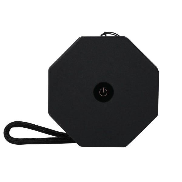 Mini Twist Hexagon Lamp | Slate Black