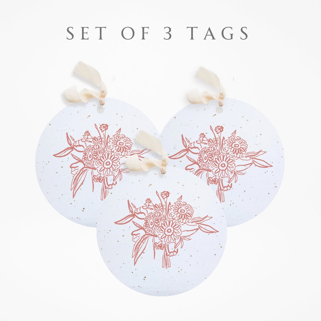 Flower Bouquet Plantable Seed Gift Tags | Set of 3