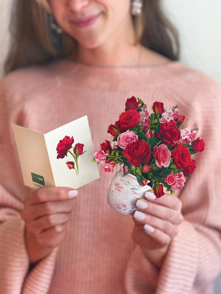Blooming Roses Mini Pop-Up Card