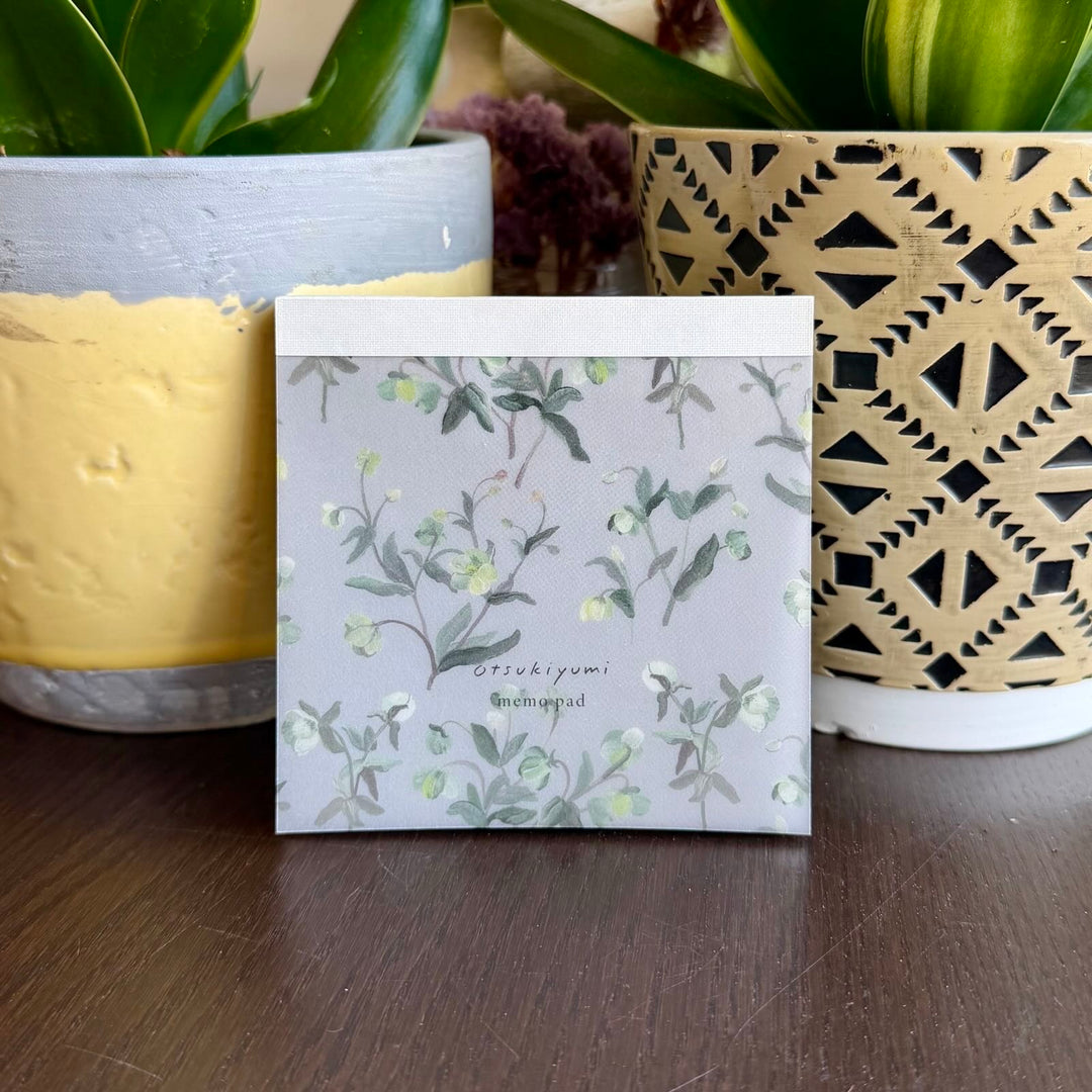 Christmas Rose Square Memo Pad