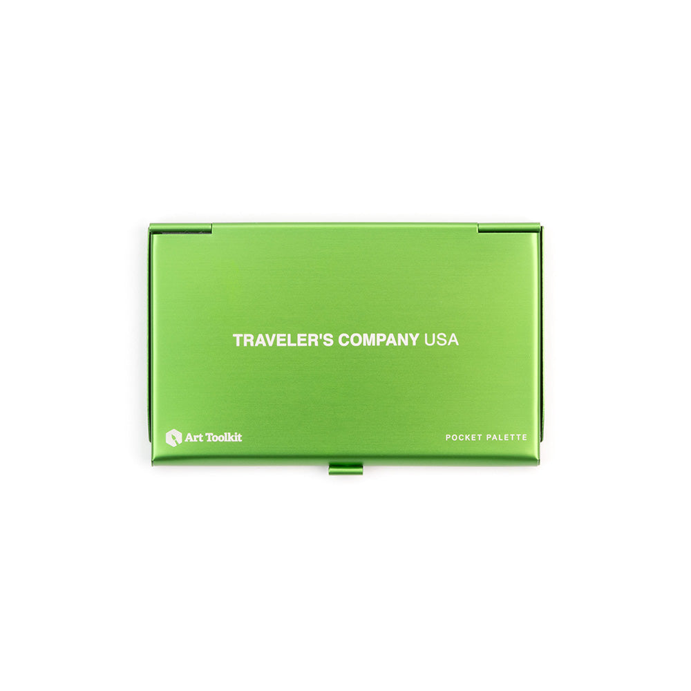 TRAVEL & SKETCH Green Pocket Palette | TRC USA x Art Toolkit | Limited Edition