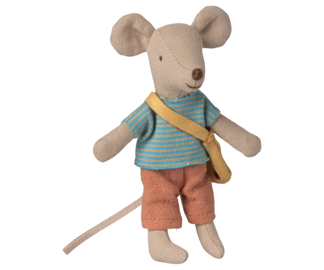 Maileg Little Brother Mouse with Bag
