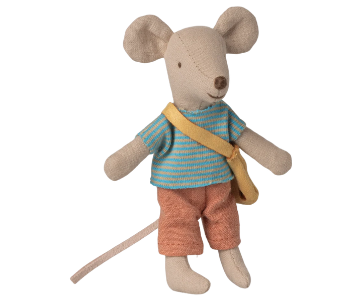 Maileg Little Brother Mouse with Bag