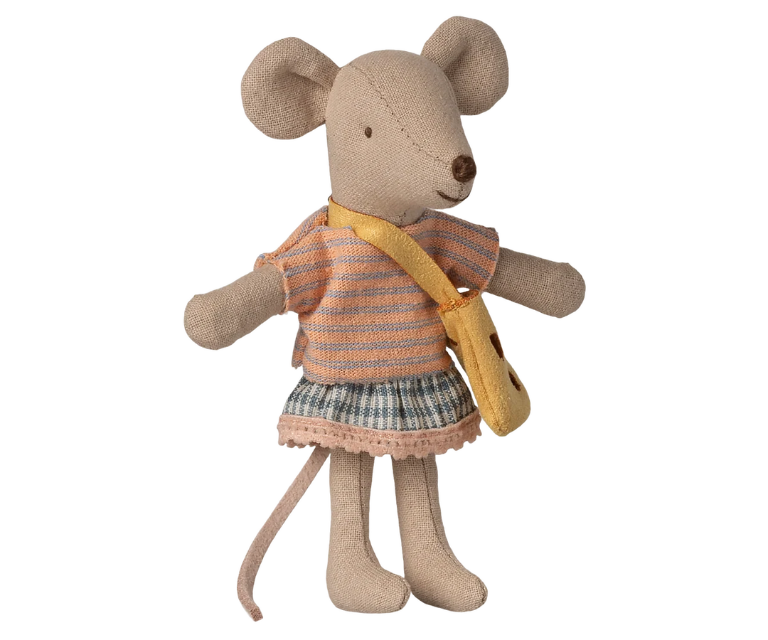 Maileg Little Sister Mouse with Bag