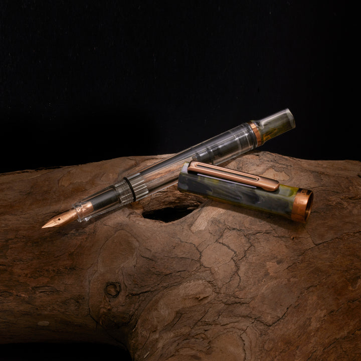 ECO Fountain Pen | Serpentine with Bronze
