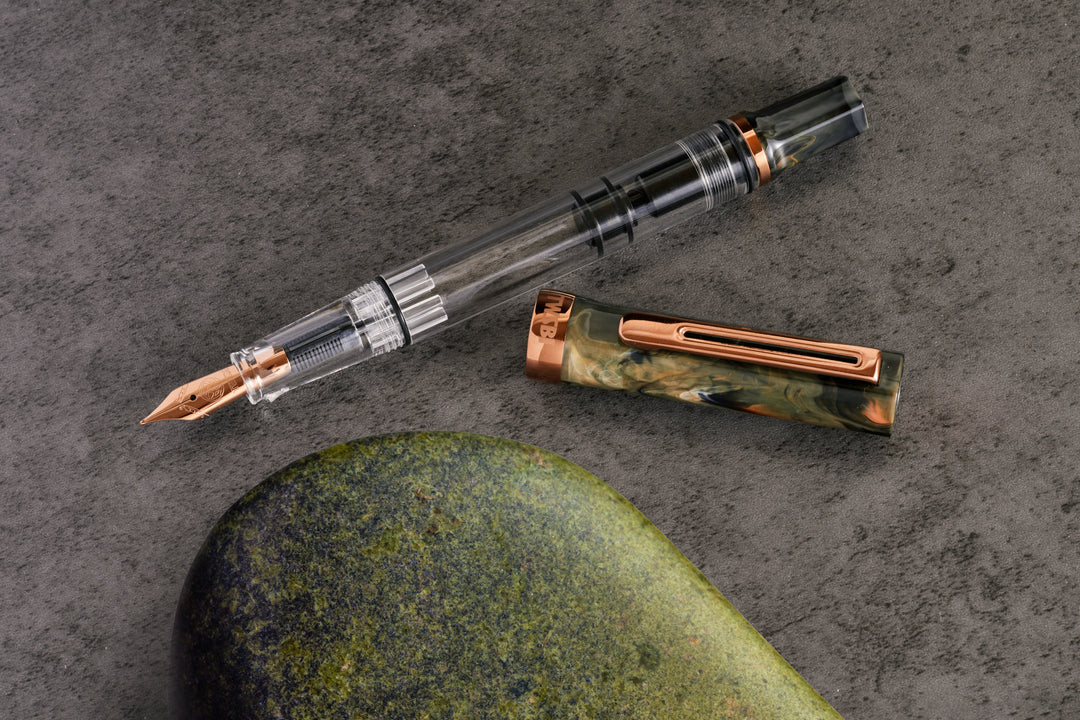 ECO Fountain Pen | Serpentine with Bronze