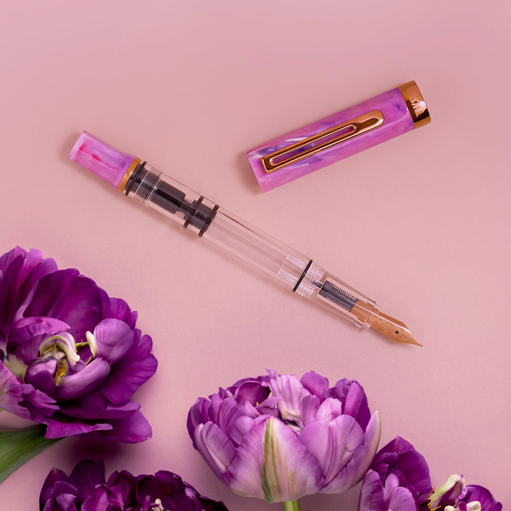 ECO Fountain Pen | Fluorite Purple with Bronze