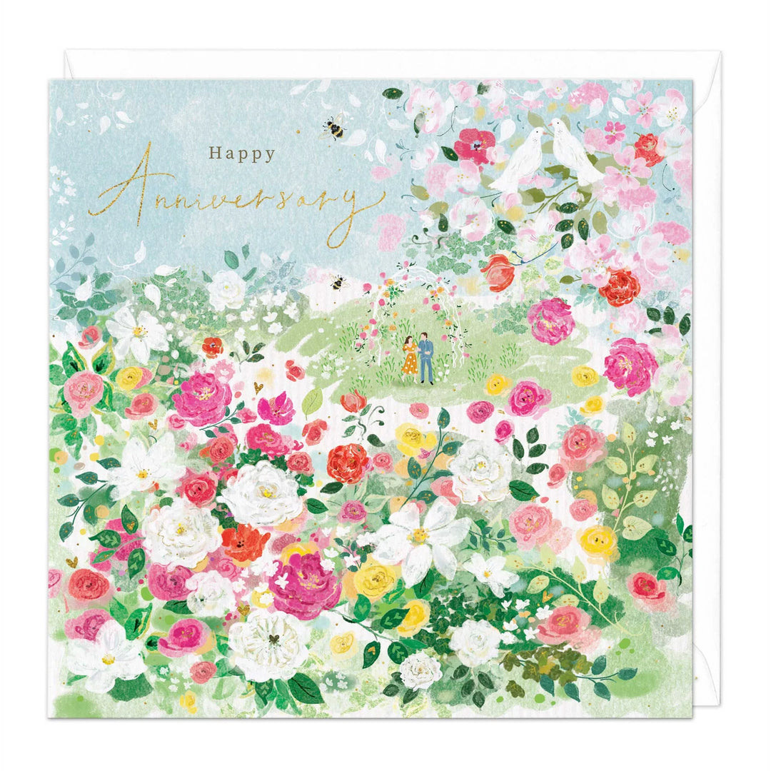 Rose Garden Anniversary | Greeting Card