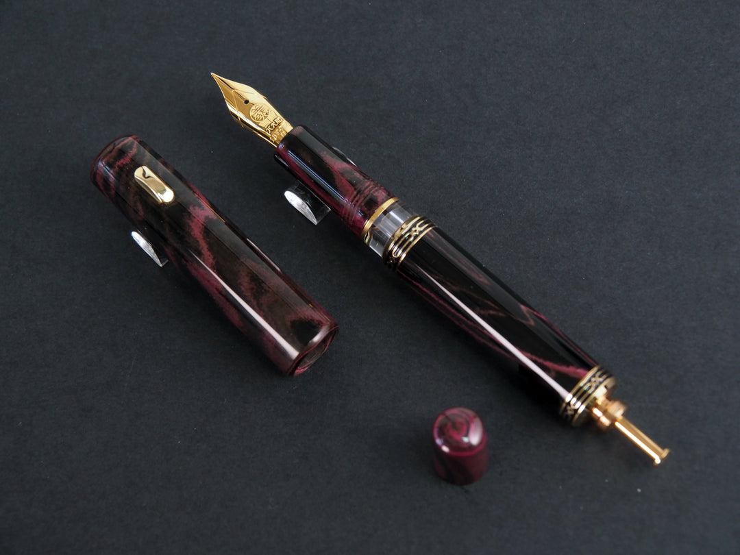 Hakkenden x Fine Writing International Fountain Pen | Purple Ebonite | Limited Edition