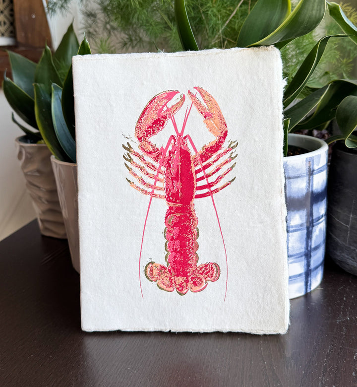 Red Lobster Parchment Paper A5 Notebook