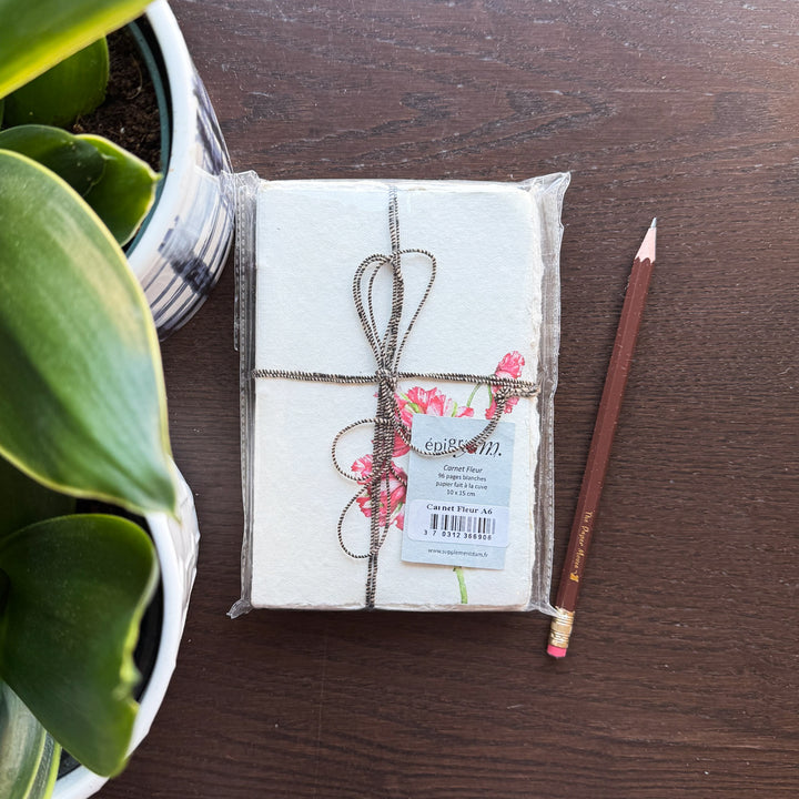 Red Tulip Parchment Paper Notebook