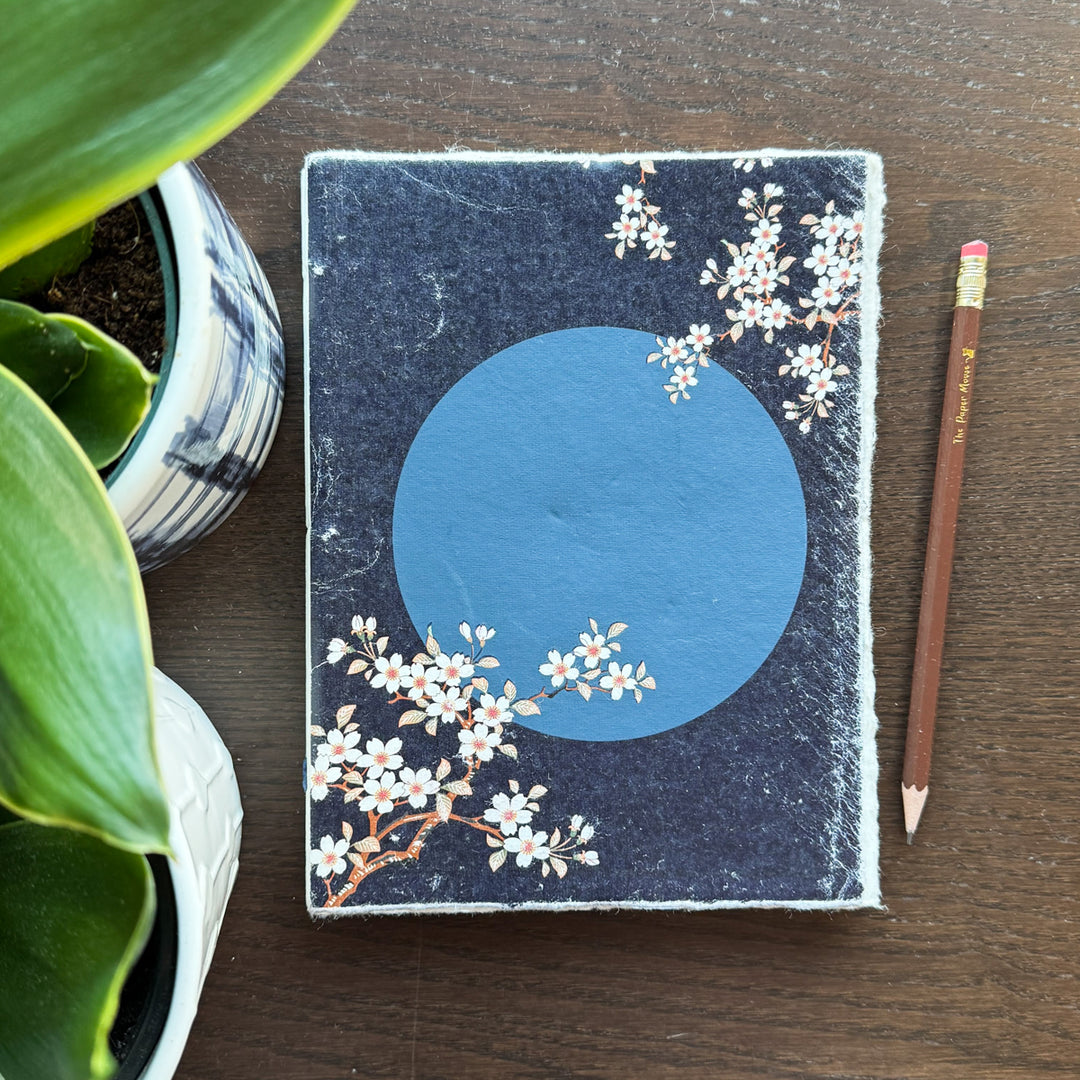 Evening Sakura Parchment Paper Notebook