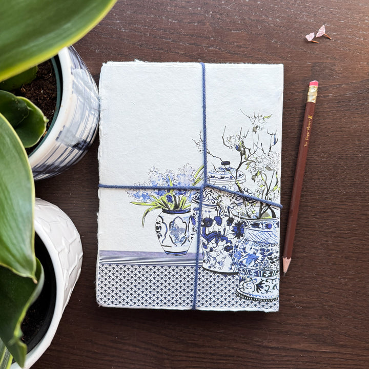 Japanese Vases Parchment Paper Notebook
