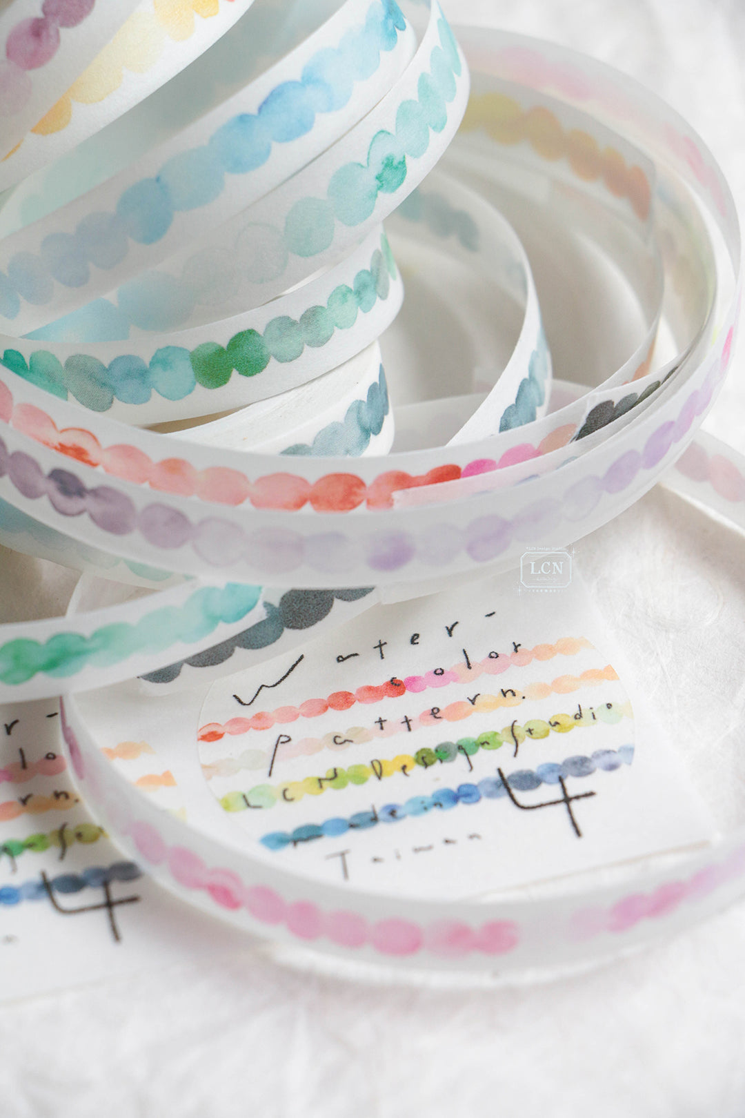 LCN Watercolor Pattern 4 Washi Tape