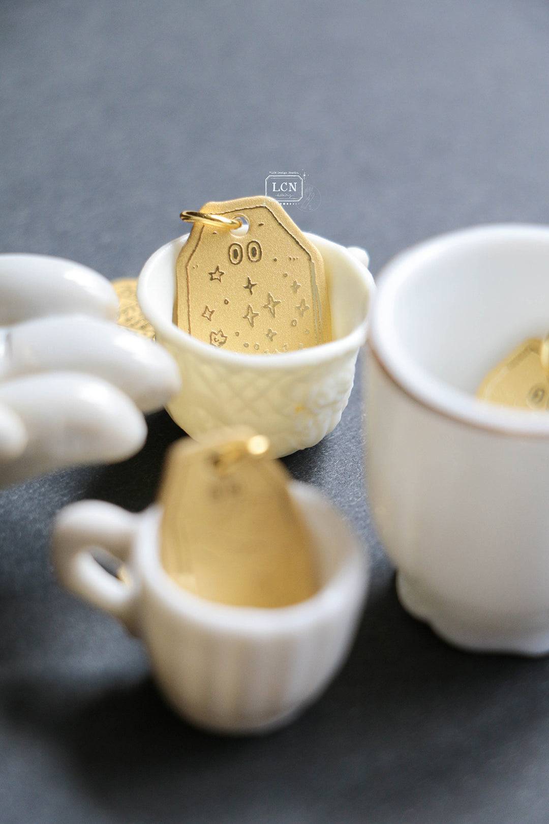 LCN Mystery Tea Bag Brass Charm