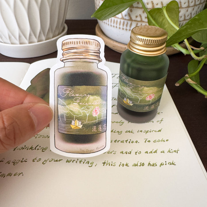 Flowing Friendship Ink Bottle | Vinyl Sticker