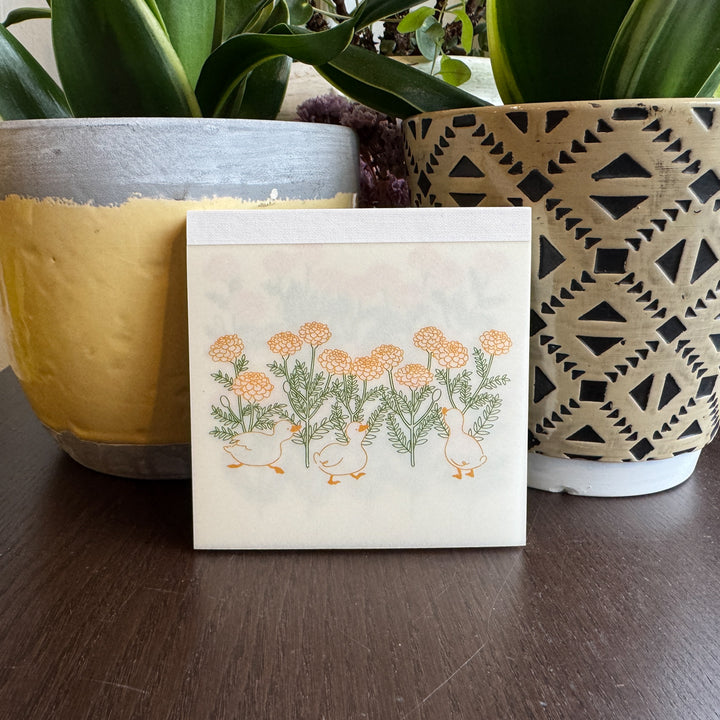 Duck Square Memo Pad | Petite et Grand Series