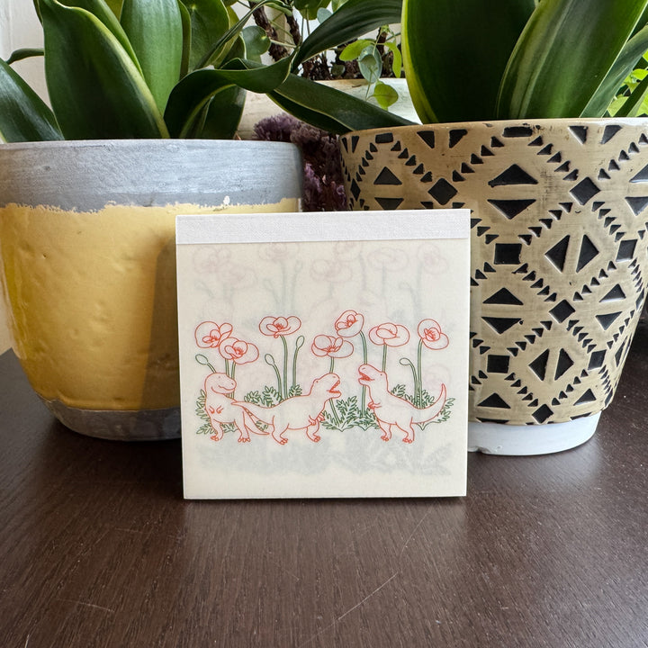 Dino Square Memo Pad | Petite et Grand Series