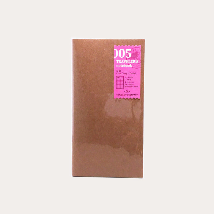 TRAVELER'S notebook 005 Free Diary Daily Planner | Regular Size
