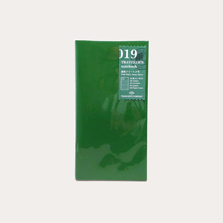 TRAVELER'S notebook 019 Free Diary Weekly + Memo Planner | Regular Size