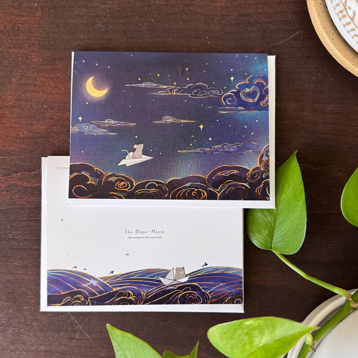 Moonlit Voyage | Greeting Card