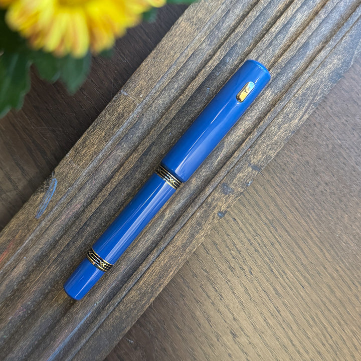 Hakkenden x Fine Writing International Fountain Pen | Blue Ebonite | Limited Edition