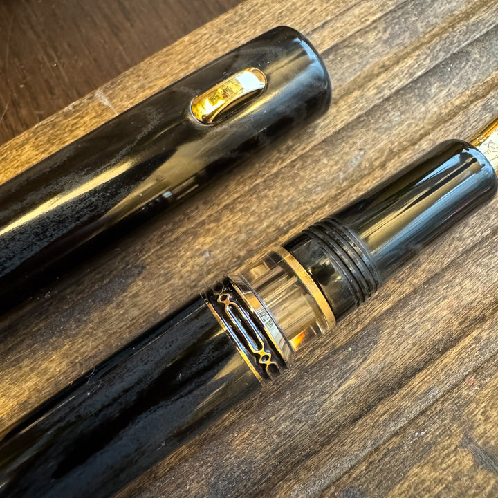 Hakkenden x Fine Writing International Fountain Pen | Black Ebonite | Limited Edition