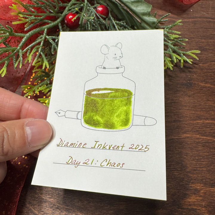 Diamine Inkvent Calendar 2025 Teal Edition