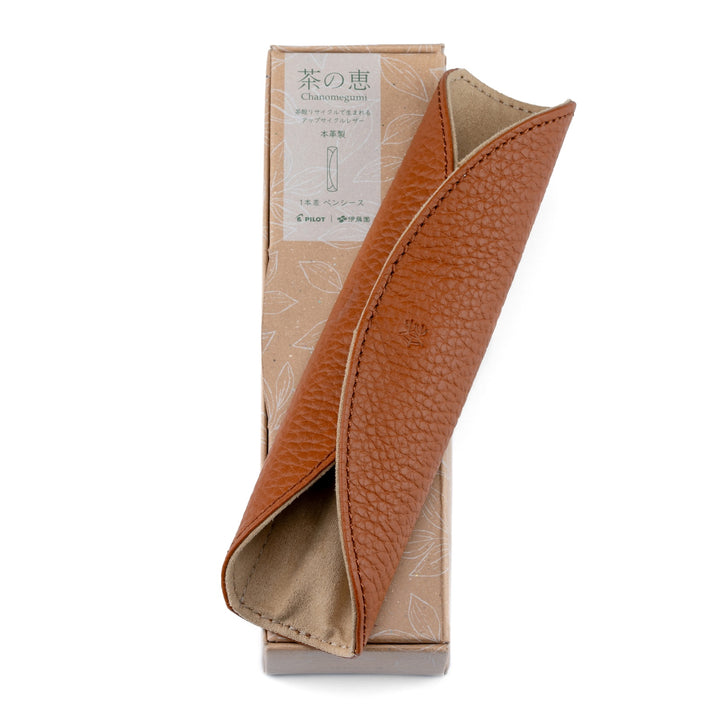 Chanomegumi Pen Sheath | Roasted Tea Brown