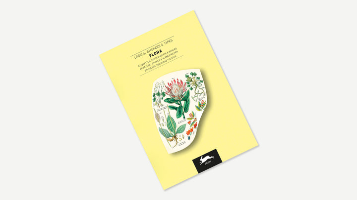 Flora Label, Sticker and Tape Book