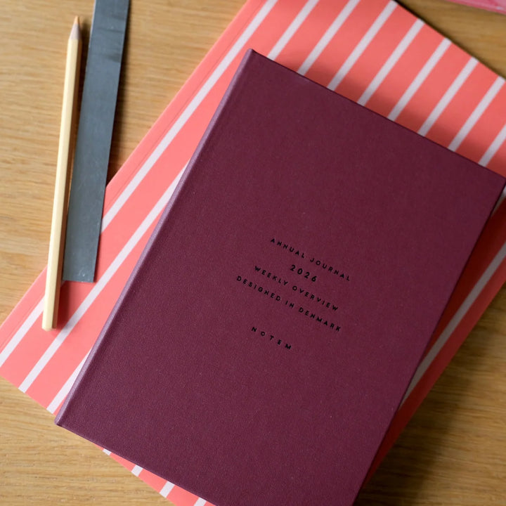 2027 ALVA Annual Journal Planner | Dark Red