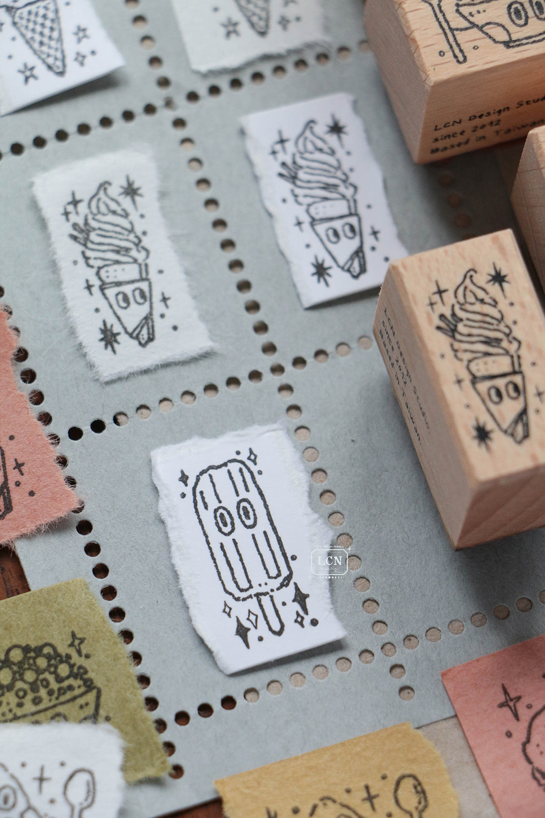 LCN Popsicle Mini Wooden Stamp