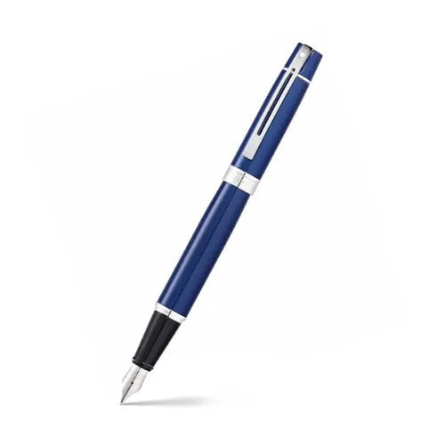 Sheaffer 300 Fountain Pen | Glossy Blue with Chrome Trim
