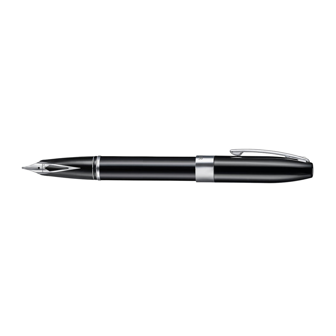 Sheaffer Legacy 9064 Inlaid Nib Fountain Pen | Glossy Black with Chrome-Plated Trim